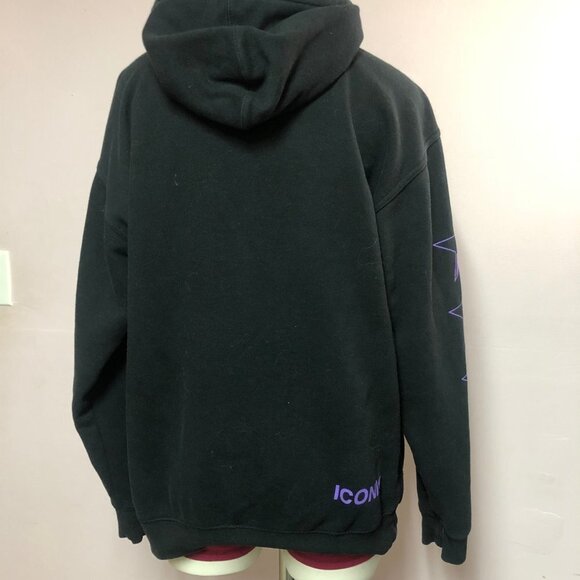 Jeffree Star Cosmetics Black & Purple 5 Yr Anniversary Pullover Hoodie Size Med - Picture 2 of 13